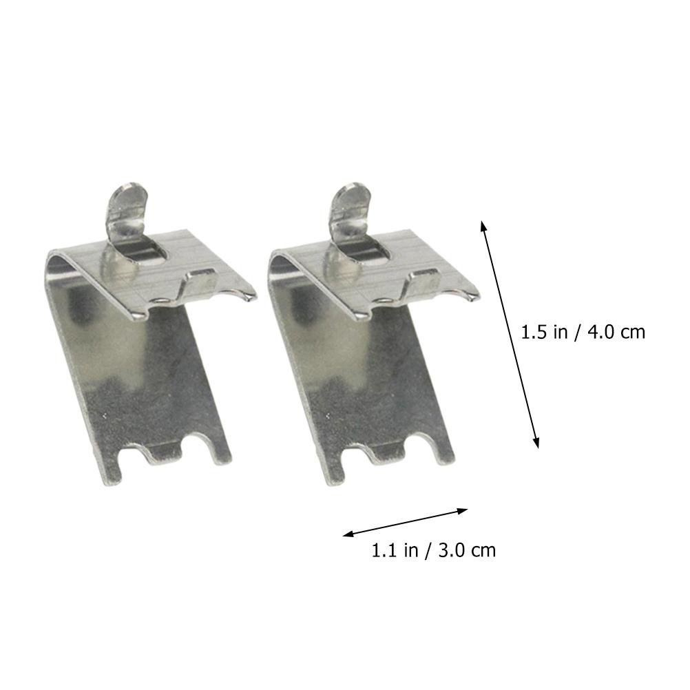 

10Pcs Freezer Shelf Buckle Fridge Shelf Clamps Cooler Shelives Brace Clips Refrigerator Support Hooks Fridge Fixing Bracket Shelf Buckle срібний