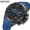 Men'S Multifunctional Chronograph Sports Fashion Silicone Strap 8115