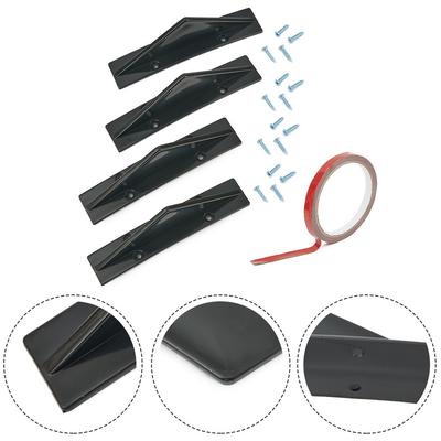 Rear Diffuser Trim 4PCS/Set ABS Plastic Accessories