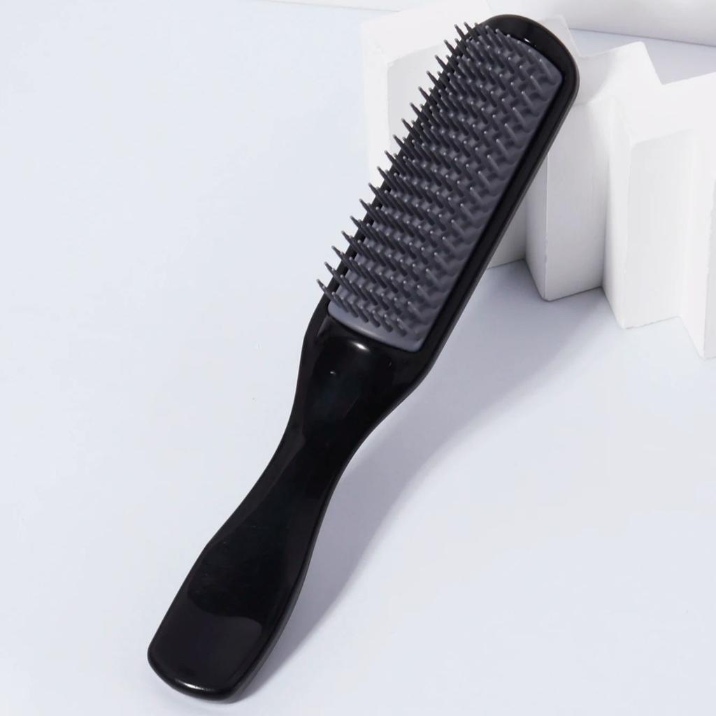 Curly Hair 9 Row Brush - Shaping Defining Hair Styling Hair With Comfortable Grip For Daily Hair Care And Styling