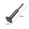 1pc 16-Tooth Rotary Hammer Chisel Bit For Wall Concrete Stone Tile Removal Demolition Dual-purpose Rotary Hammer Accessory