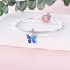 Original Real Copper Charm Bead Starry Sky Butterfly Paint Pendant Fit Original Bracelets Chain For Women Diy Gift