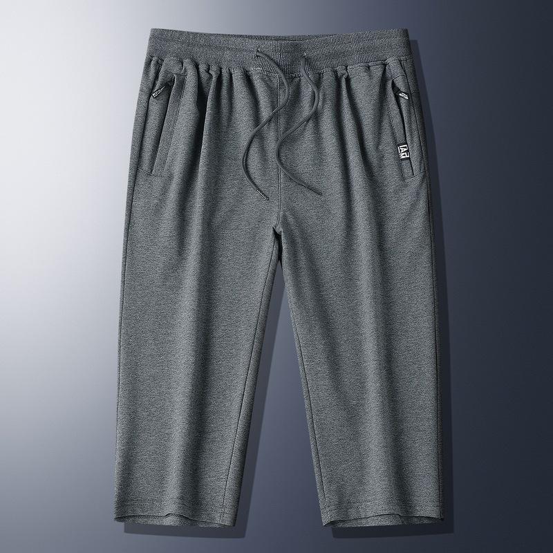 

Летние спортивные шорты с карманами на молнии, мужская спортивная одежда, капри, дышащие хлопковые короткие бриджи XXXXXL темно серый