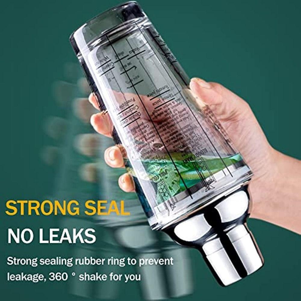 Scale Stainless Steel Glass Measuring Jigger Cocktail Shaker Wine Mixing Bottle Bartender Tools