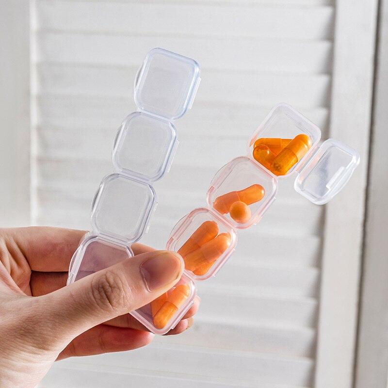 Portable Transparent 28 Grid Nail Enhancement Storage Box Tool Accessory Box Detachable Plastic Box Jewelry Diy Storage Box