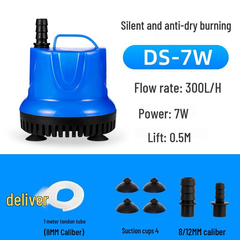 Leise Tauchpumpe für Aquarien und Schildkrötenbecken - Effiziente Wasserzirkulation und Kotabsaugung