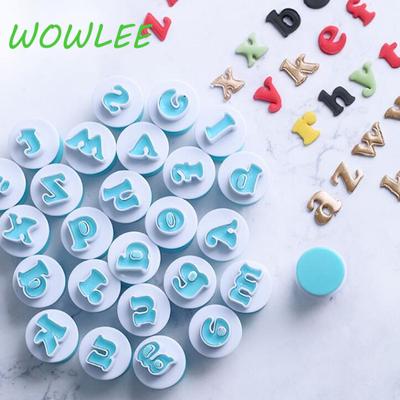 Forma do pieczenia ciasta Litera Fondant Wykrawacz do ciastek 26 szt. Alfabet małe i duże litery oraz 10 szt. Liczby Narzędzia do dekoracji ciast