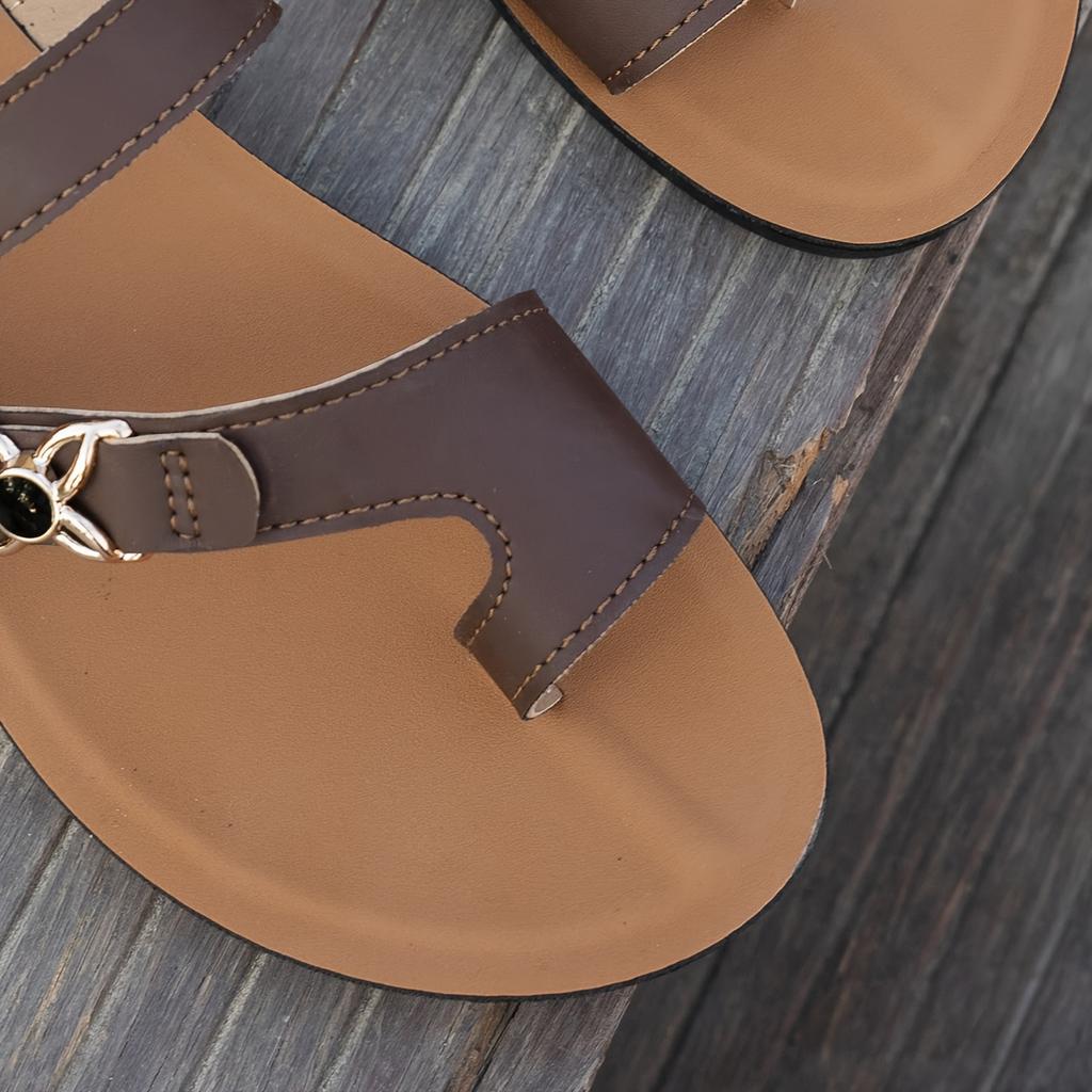Women's Summer Beach Sandals with Flat Soles