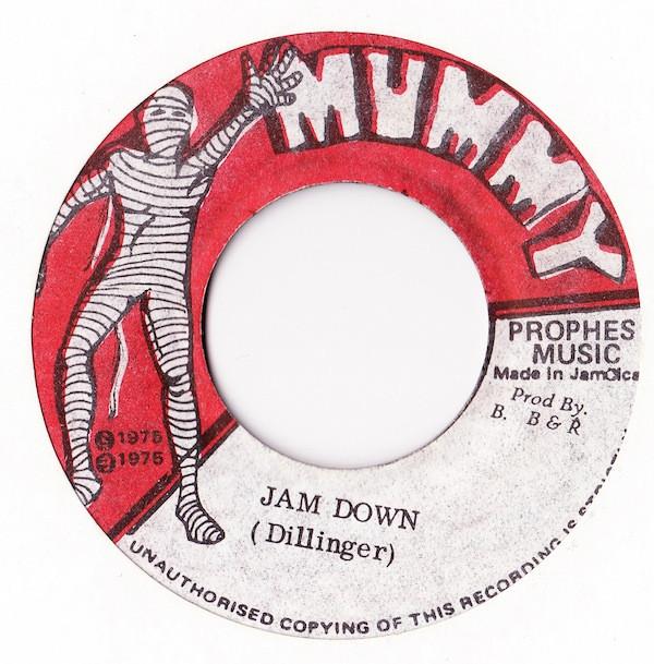 

7inch Record DILLINGER - Jam Down NONE Mummy 1975 Jamaica Reggae, Ska & Dub Used