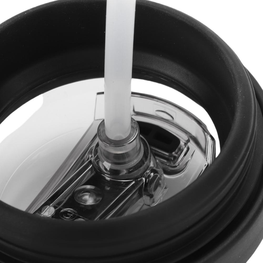 Silicone Cup Lid Tight Structure Two Separate Drinking Spout Sip Cover Compatible with 40oz Smooth Rounded Lid for Water Bottle