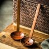 Durable Big Strainer Long-Handled Spoon Wood Handle Anti-scald Wooden Spoon Durable Japanese Spoon Cooking