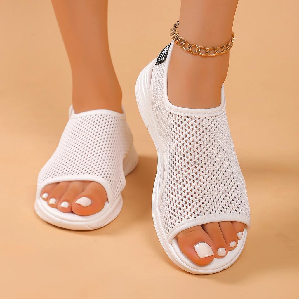 Women's Sandals Fashion Casual Sport Sandals Summer Breathable Mesh Sandals Outdoor Non Slip Beach Sandalias Sandalias De Mujer