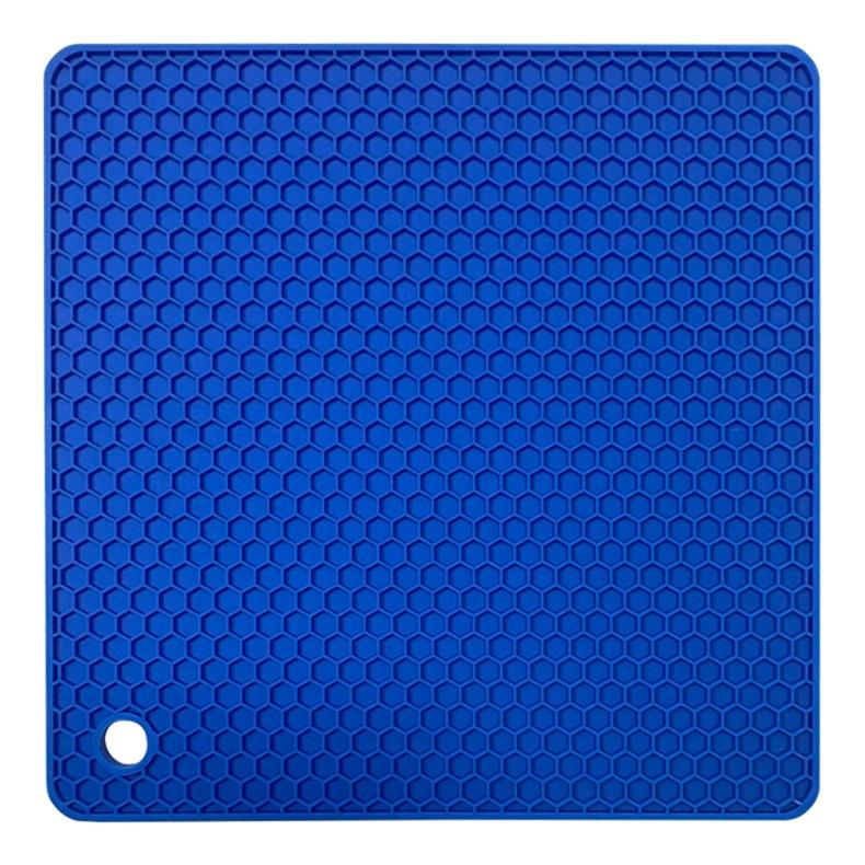 18cm Square Silicone Mat Heat Resistant Potholder Dining Table Placemat Non-slip Pot Holder Cup Coaster Kitchen Accessories