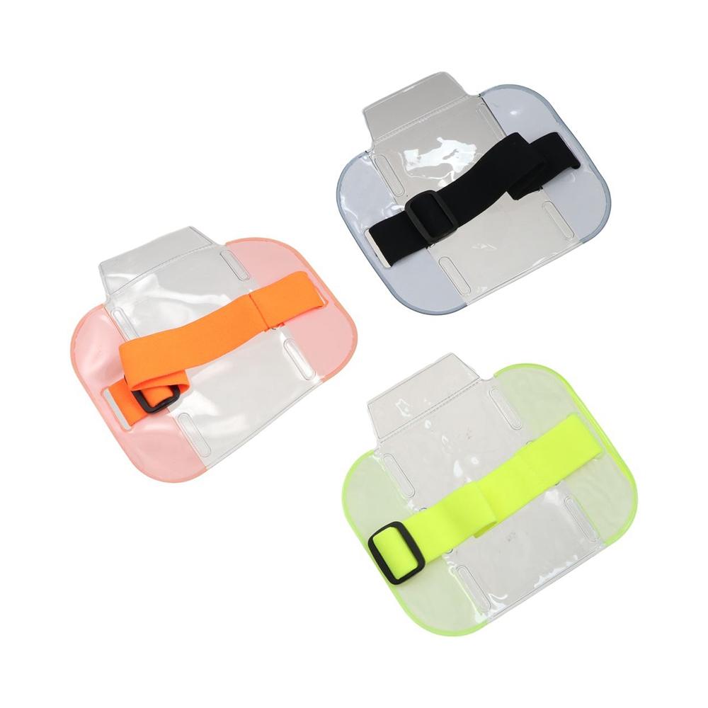 Design Arm Elastic Band Bag Card Bag Men PVC Transparent Elastic Arm Band ID Badge Holder Credit Card Case Photo Armband