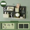 Hole Board Dormitory Wall Shelf Kawaii Free Punching Adhesive Students Study Wall Mounted Storage Rack Home Decoration Organizer