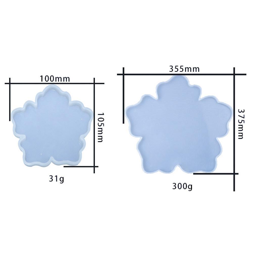 2Pcs Creative Flower DIY Silicone Mold for Resin Coasters Pendant Base Making Handicrafts Home Epoxy Supplies