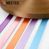 Meetee 45Meters 10-20mm Colored Nylon Webbing Tape Handbag Strap Ribbon Gift Packing Decoration Band Sewing Garment Accessories