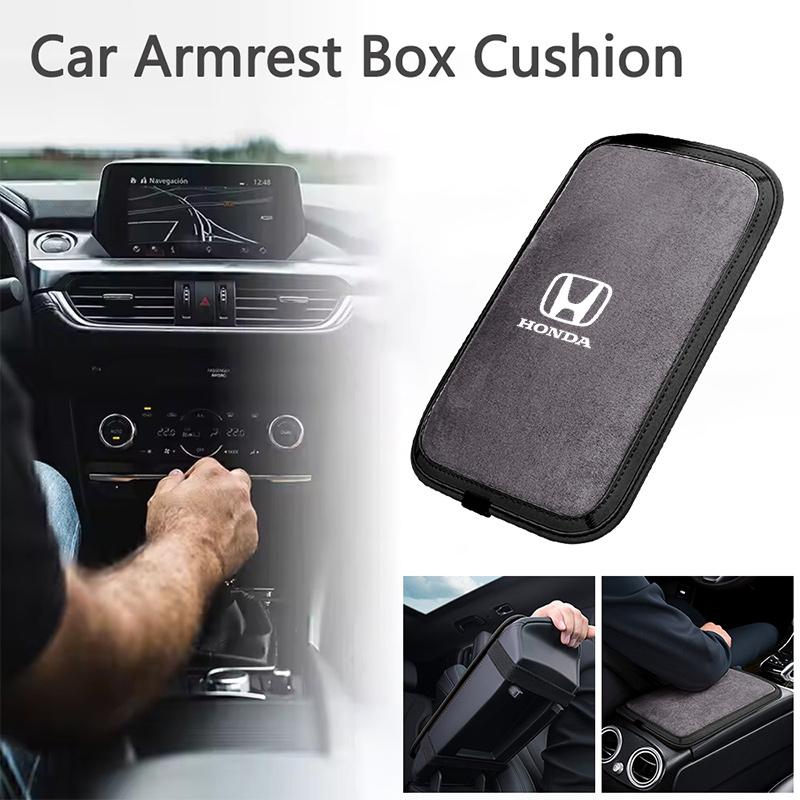 Car Armrest Box Pad Center Console Arm Rest Sponge Mat For Honda Civic XRV HR-V City Accord Odyssey Spirior CRV Jazz Accessories