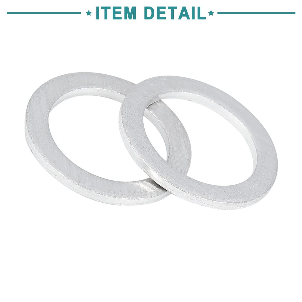 ACROPIX M20 Drain Plug Gasket Kit for Honda Civic Silver Tone 10pcs
