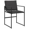 Garden Dining Set 9 pcs Black 200 x 80 x 73 cm
