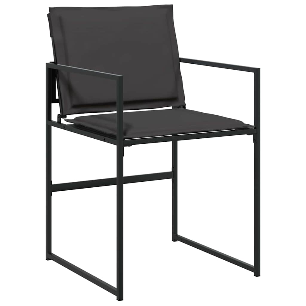 Garden Dining Set 9 pcs Black 200 x 80 x 73 cm
