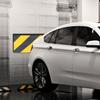 Self-Adhesive Foam Garage Wall Bumper Reflective Wall Edge Protector Parking Space Wall Protector Garage Corner Reflective