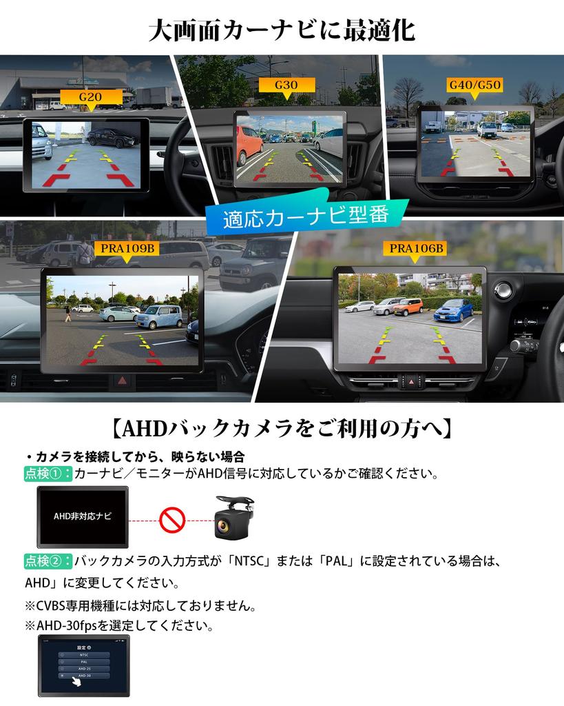 Recording Compact Aftermarket Camera for Android Navigation Systems PORMIDO-LINK [AHD1080P/30FPS Compatible]