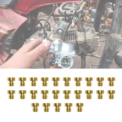 Motorfiets Carburateur Sproeiers Kit, 25 stuks Motorfiets Carburateur Hoofdsproeier Kit 55 tot 115 M5 Metaal voor Dellorto PHBG