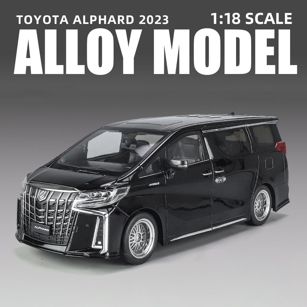 1/18 Toyota Alphard MPV Alloy Die Cast Toy Car Model Sound and Light Children's Toy Collectibles Birthday Gift