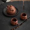 250ml Puffer Fish Purple Clay Pot Handmade Teapots Kung Fu Teaware Kettle Ornaments Tea Pets Ceramics Tea Pots Tea Making Tools