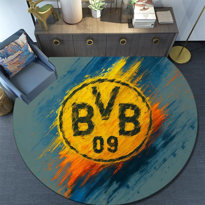 BVB09 Round Area Rug,Carpet Rug for Living Room Bedroom Sofa Playroom Decor,Non-slip Floor Mat
