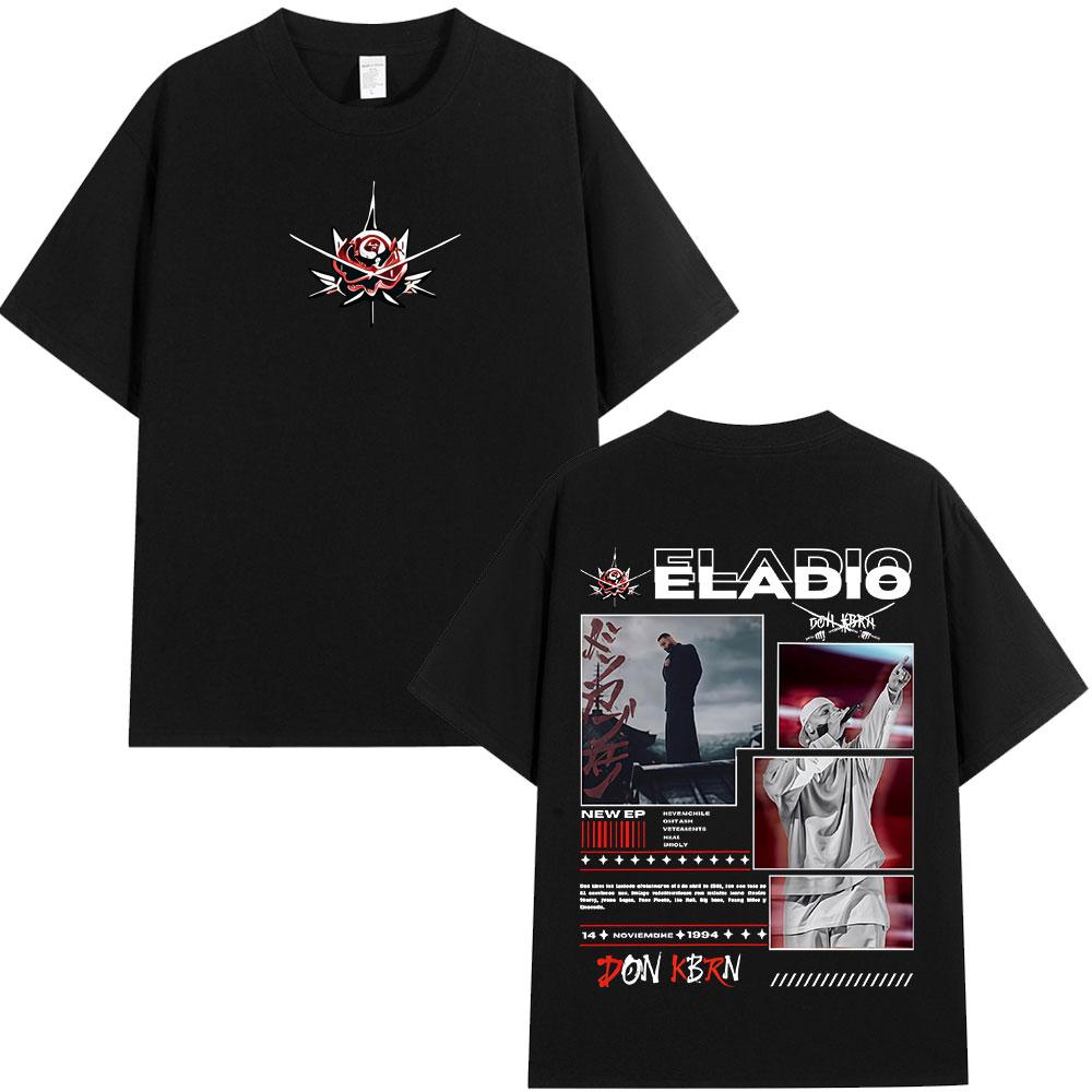Eladio Carrion DON KBRN 2025 Album Tshirts Unisex Women Clothing Fashion Hip Hop T Shirts Casual Cotton Loose Short Sleeve Tshirt