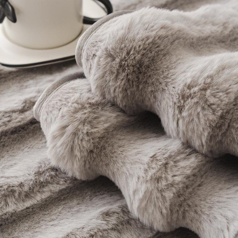 Cream Wind Rabbit Rabbit Velvet Sofa Cushion Autumn And Winter Plush Cushion Thickened Premium Non-Slip Leather Sofa Cover Cover Cloth Towel