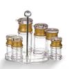 Homeglen 6-Piece Tabletop Condiment Dispenser Set