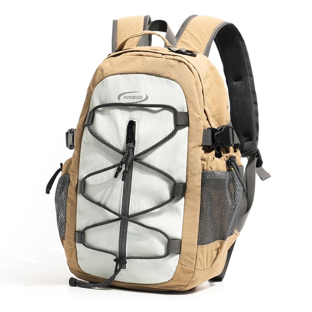 Schoolbag Mountain Style Mist Gray Series Lightweight Hiking Backpack, Couple, Outdoor Travel, Camping, and Lightweight Backpack