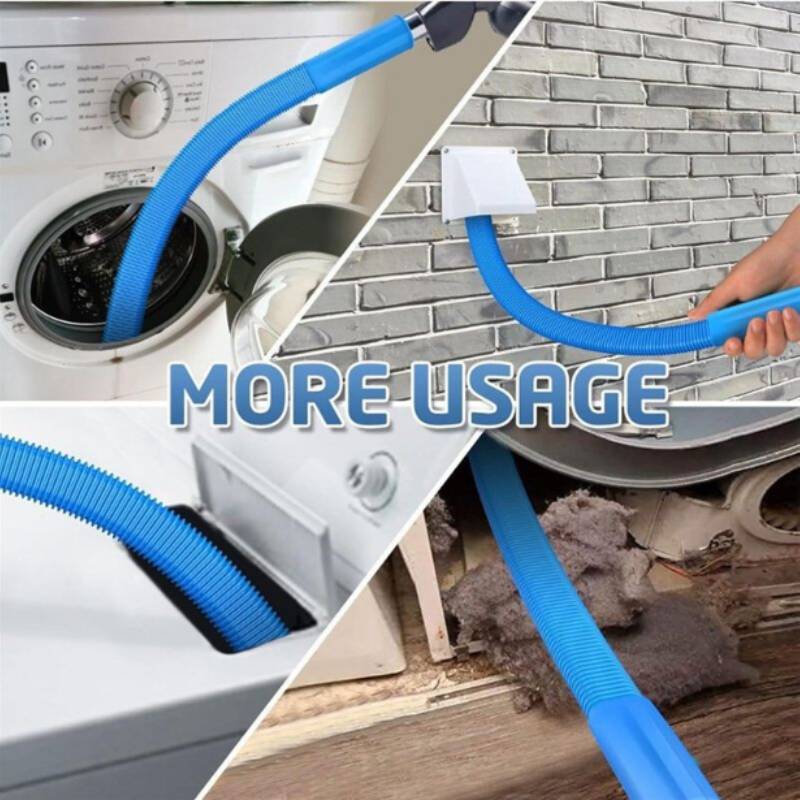 Dryer Vent Cleaner Kit Vacuum With Plastic Brush For Home Maintenance