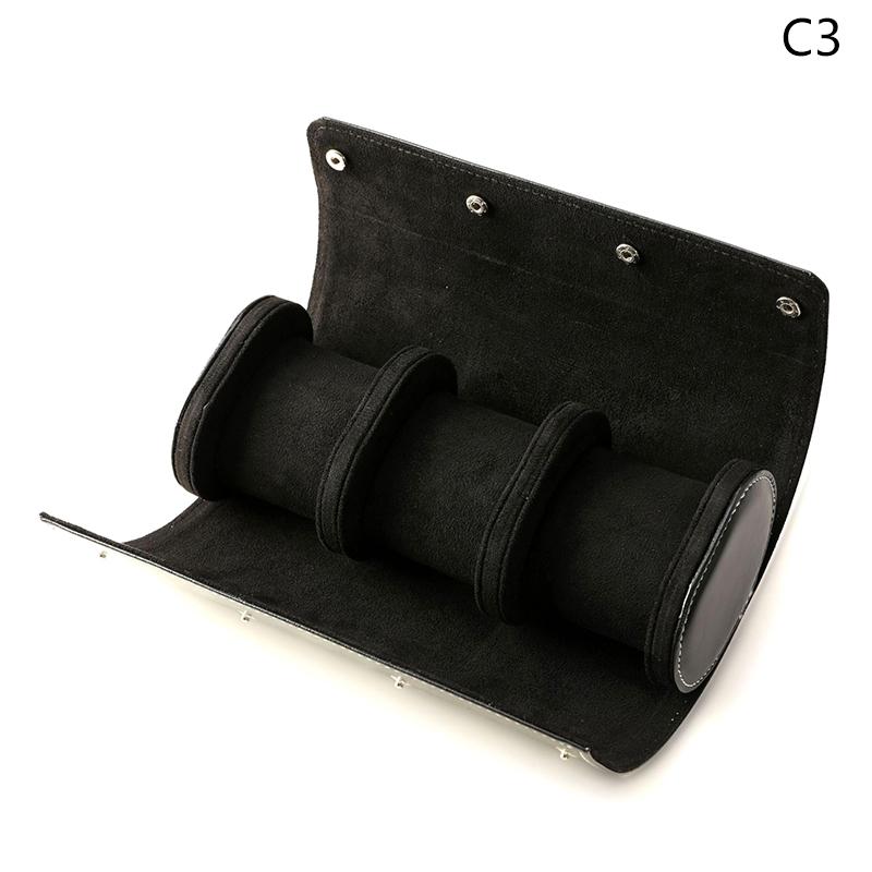 Watch Box 1/2/3 Slots Travel Watches Storage Case Organizer Jewelry Display Case Watch Roll Waterproof Pu Leather Organizer