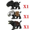 MOC Medieval Wolf Building Blocks Castle Army Knight Soldiers Figures Mount Animal Bricks Toys Gift DF004