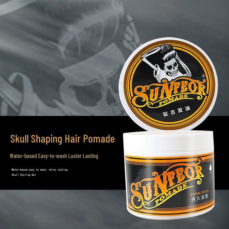 Retro Hair Oil: Light Fragrance Styling Pomade for Slicked-Back Hairstyles - Odorless Moisturizing Men's Hair Wax Gel.