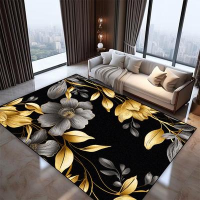 Covor Floral 3D Superb Living Nordic Lux Decorare Acasă Covoraș de Podea Antiderapant Lavabil Dormitor Vestiar Covor Zonă Mare