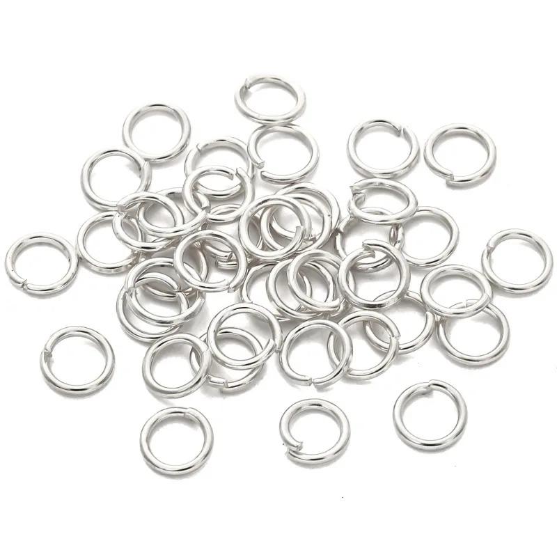 Anneaux de Jonction en Métal Anneaux Ronds Brisés Connecteurs pour Accessoires de Fabrication de Bijoux DIY 3-12mm Fournitures pour Colliers Boucles d'Oreilles