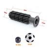 8 Pieces Foosball Handle Grips with 2 Small Footballs Practical Portable Accessories Parts Kids Replaceable with 8 End Plug