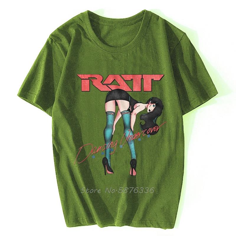 Ratt Dancing Undercover Adult TShirt Heavy Metal Music Cotton New Unisex Funny Tops Tee Shirt