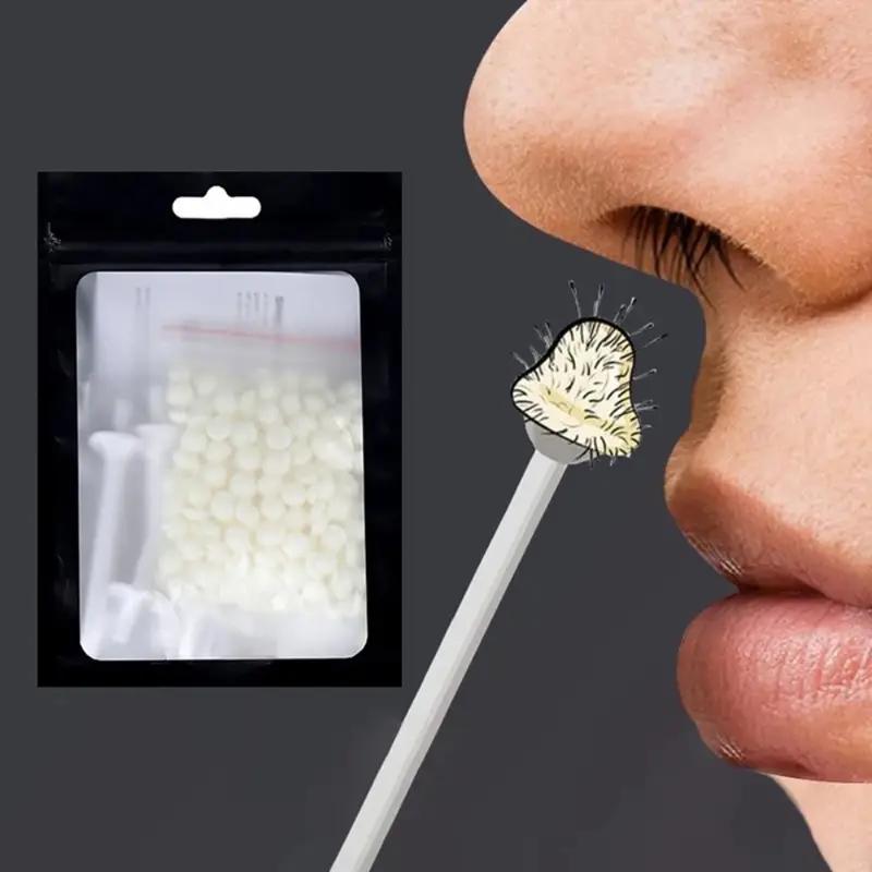 

Портативный набор для удаления волос в носу Воск для удаления волос в носу Воск для удаления волос Мужской и женский Липкий воск для бровей и волос в носу Пчелиный воск Палочка для удаления волос в носу 25g wax beans + 4 sticks