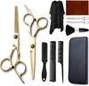 Stainless Steel Barber & Hairdressing Scissors Set: Flat Tooth & Thinning Options