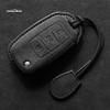 Suede Faux Leather Car Key Case Cover For VW Tiguan Atlas Arteon Taos Golf Passat B8 CC Skoda Superb A7 Kodiaq Key Case Keychain