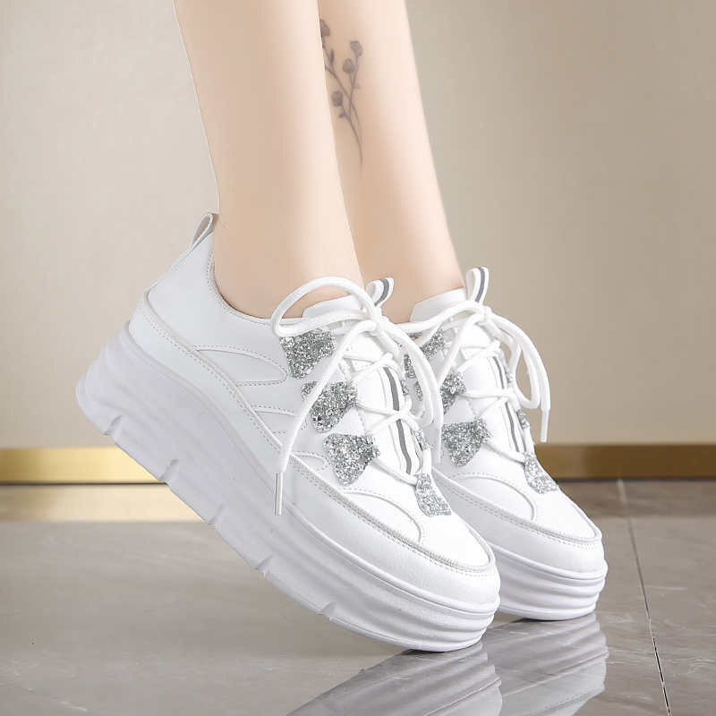 PU Leather 40 Large Size 49 Shoes Casual Women's Global Brands Walking Sneakers Sport High-level Sports-et-leisure Sneskers