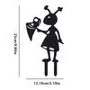 Funny Working Farm Ant Garden Stake Decor with Fork and Cart, Outdoor Yard Art Animals Ant Stake for Lawn or Garden