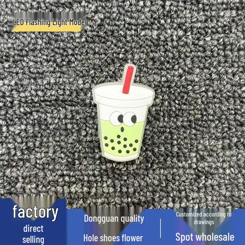 LED Dessert Style Flower Charms for Crocs - Flashing Shoe Decorations