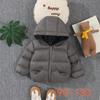 Kids Winter Puffer Jacket With Hood Soft Thick Cotton-Padded Coat Boys Girls 90-130cm